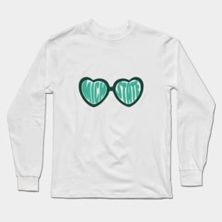 MICHSTATE heart glasses Long Sleeve T-Shirt